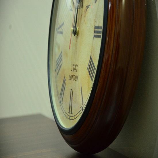 Часы подвесные ручной работы из дерева и латуни для дома, офисного декора 30,48 см