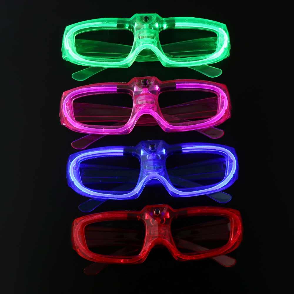 The Dark LED Glasses Luminous Glasses Glow Sticks Glasses Flashing Glasses Shutter Shades Glasses