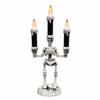 Halloween Skull Candelabra LED Candle Light Decor, Spooky Tabletop Ornament, Customized for Party Scene