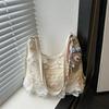 Мода 2025 новая сумка-тоут летний отдых отпуск фея кружево сетка подмышечная плечевая сумка-сатчел женская сумка