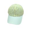 American striped letter embroidered baseball cap for men and women, spring and summer face small fashion color matching cap sun protection visor