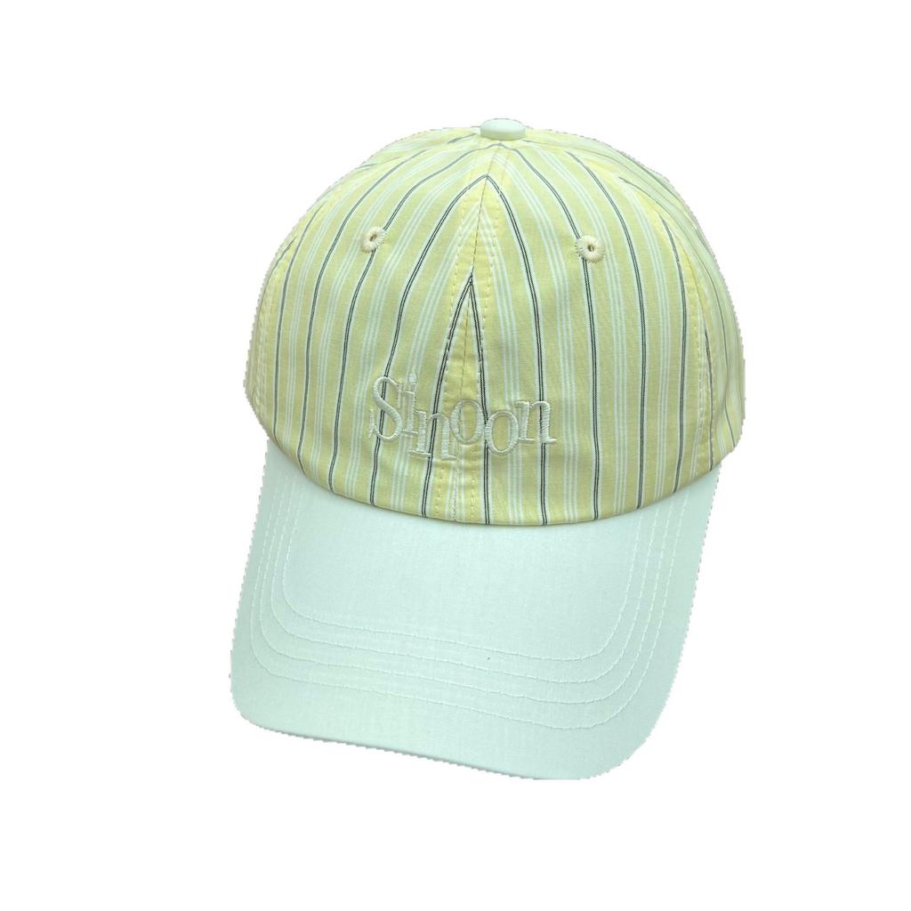 American striped letter embroidered baseball cap for men and women, spring and summer face small fashion color matching cap sun protection visor