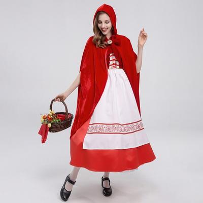 Хэллоуин, Взрослый костюм Маленькой Красной Шапочки для рождественской вечеринки, Принцесса, Маскарадный костюм, Платье Маленькой Красной Шапочки