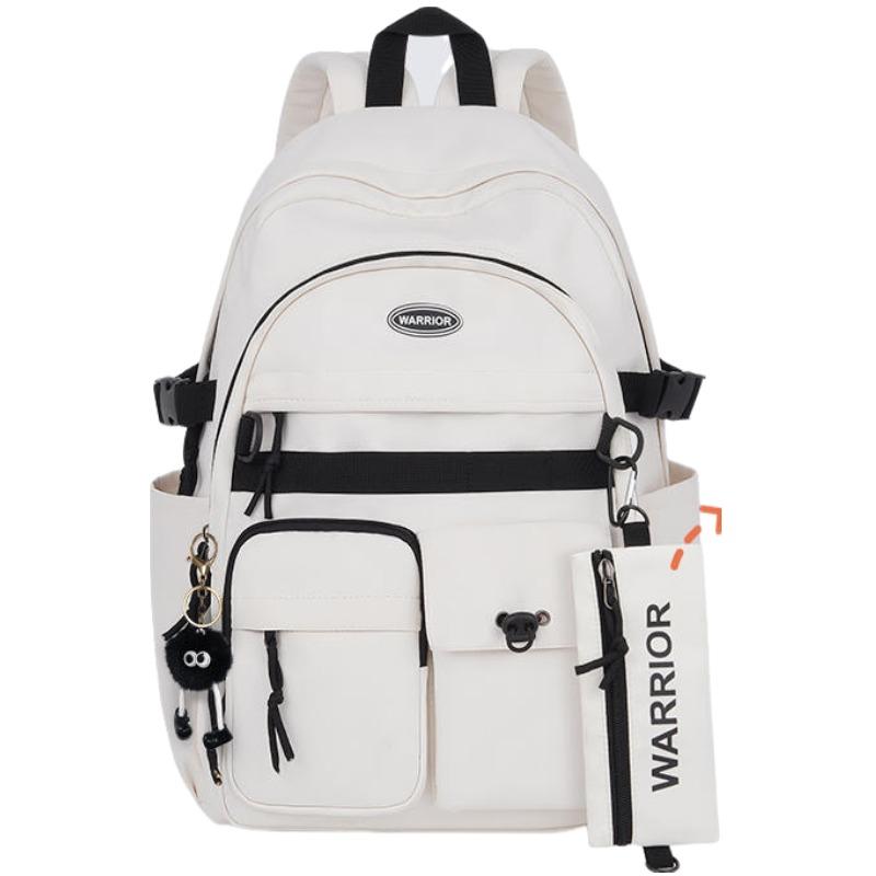 Warrior High-Capacity Casual Simple Nylon Backpack Unisex Backpack H22B08U50327