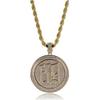 European and American Hip Hop Fashion Round Pendant Jewelry Necklace