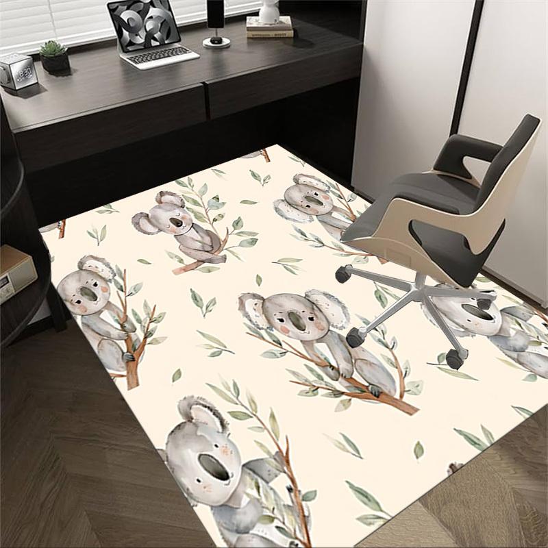 1PC Koala Leaves Anti-slip carpet, suitable for Office, bedroomand playrooms. It can also be used as a sofa footrest cover-W43
