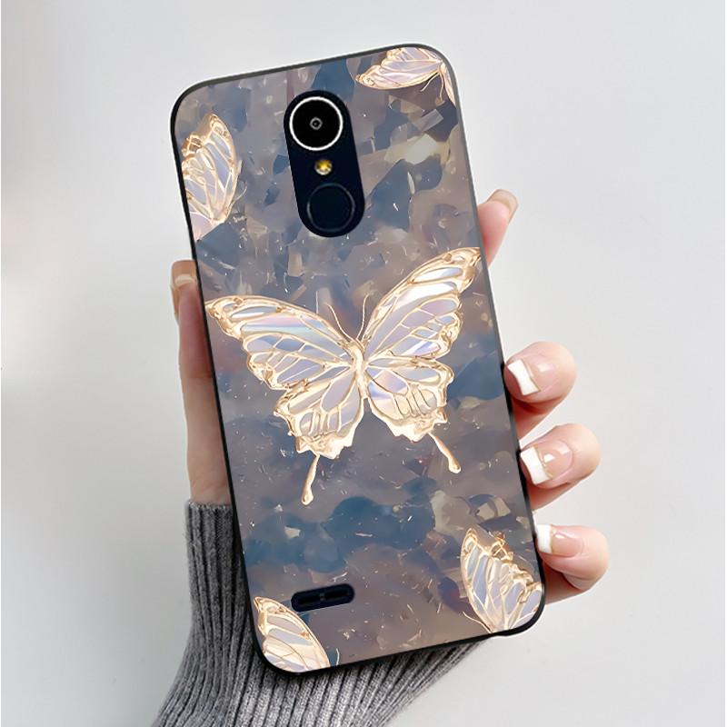 Чехол для LG K8 2017/LG K8 2018/LG K9 2018 Мягкий Силиконовый Черный Корпус для LG K10 2016/LG K10 2017 Чехол Милый Цветочный Мультяшный Чехол