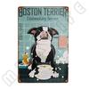 Металлическая табличка Boston Terrier Co Bath Soap Tin Sign для Ванной Туалета Дома Зоомагазина Декор 12 X 8 Дюймов