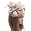 Solid Color Bride Headband Hepburn Style Wedding Headdress Fascinator Headpiece  Wedding Party