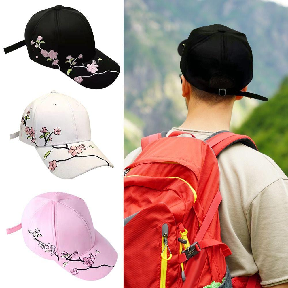 Уличная ретро вышивка сливы шляпа от солнца бейсболки козырьки шляпа для прогулок