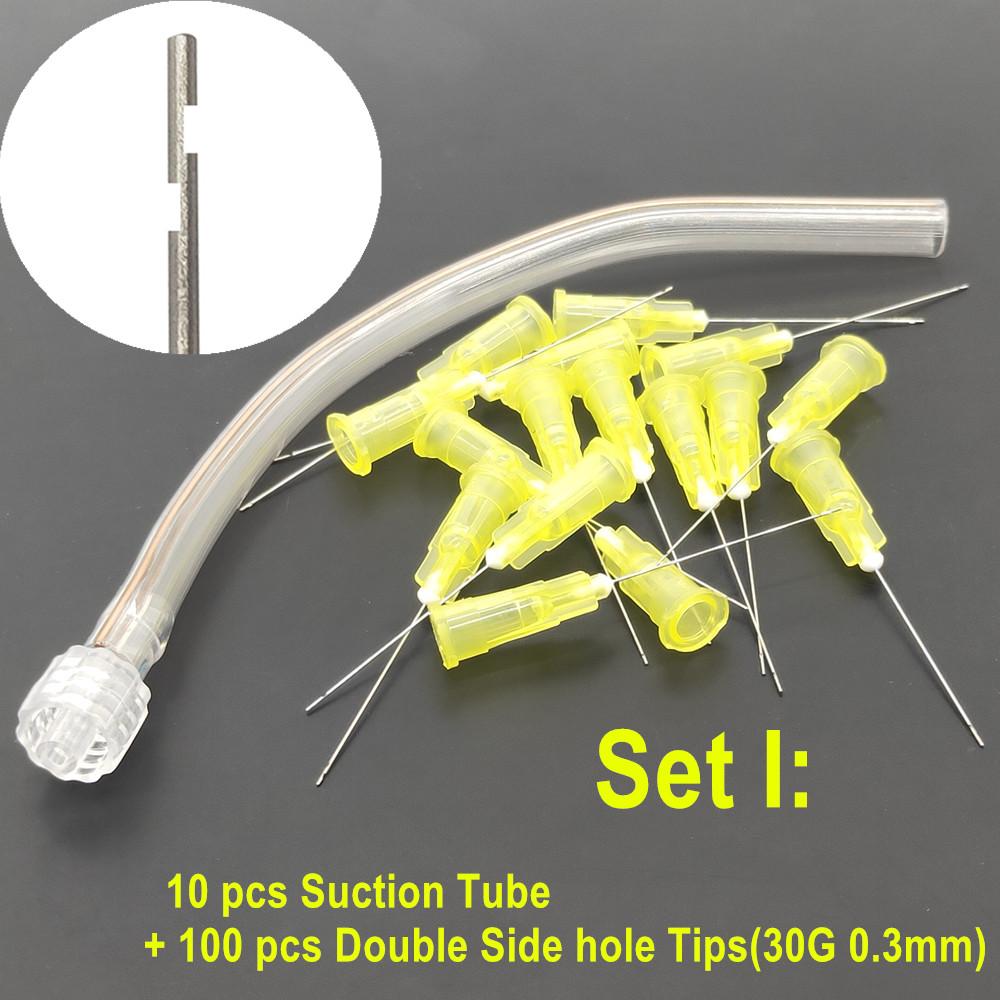 Dental Suction Tube Suction Pipe Drying Set for Accurate Suction Finalize with Washing Endo Irrigation Needle Tip Material