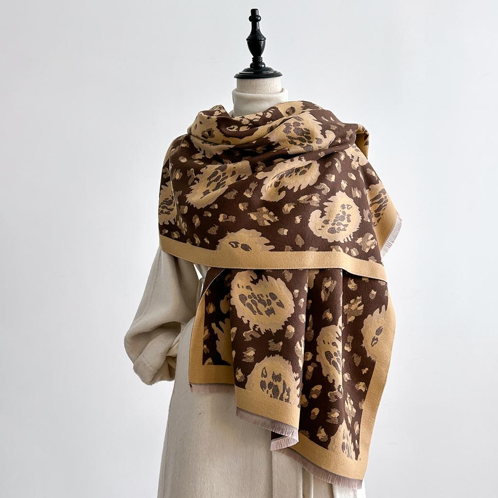 Luxury Cashmere Paisley Scarf Winter Women Pashmina Shawls Warm Blanket Wraps Female Foulard Bandana Brand Thick Scarves Hijab