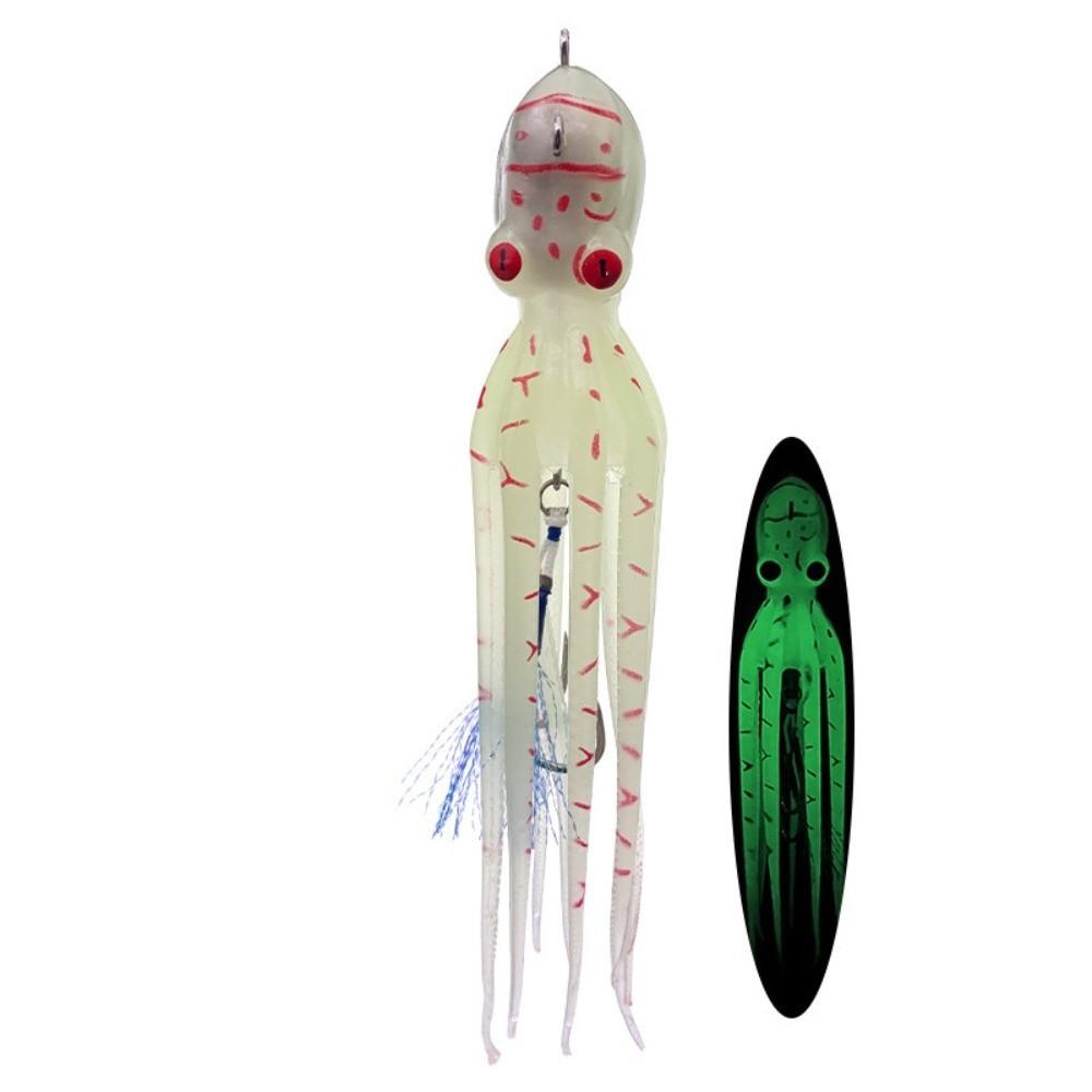 TPE Material Slow Pitch Jigging Bait 175g Weight Octopus Squid Jig Trolling Jig Bait Slow Trolling