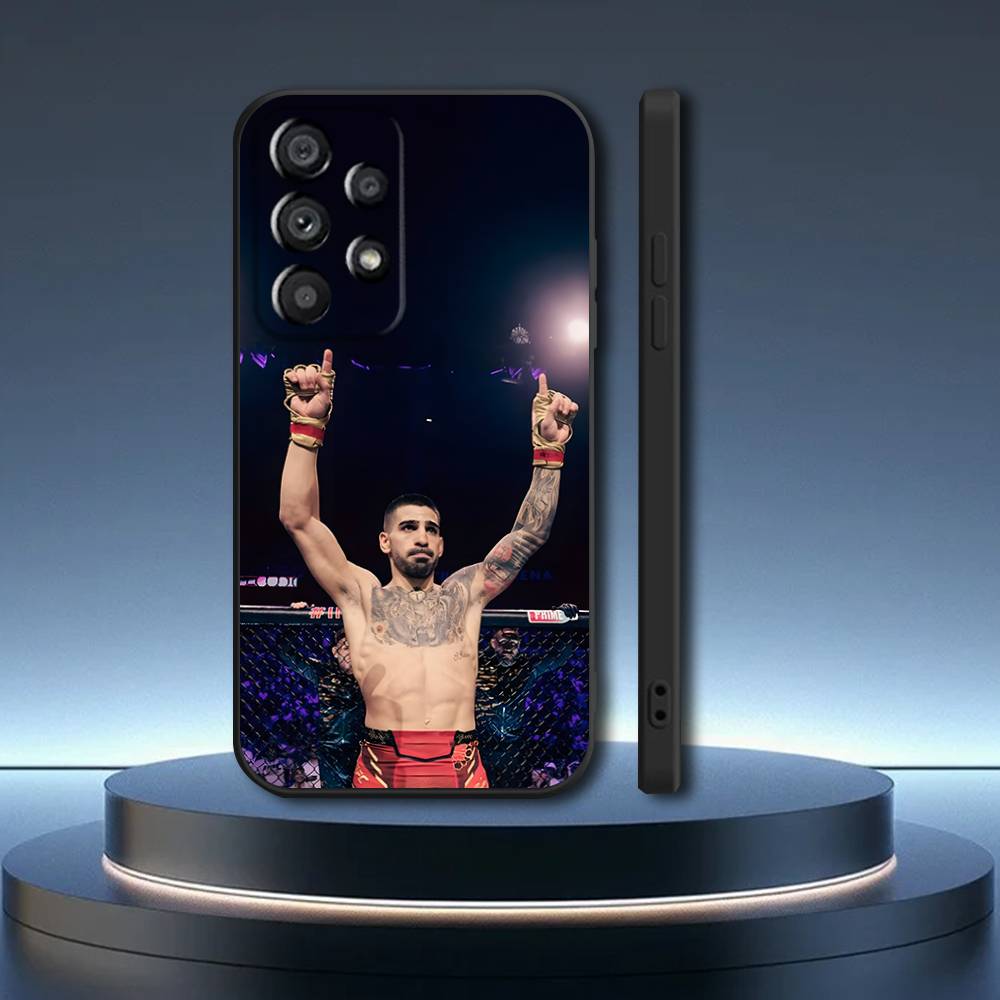 Чехол для телефона I-Ilia Fighting T-Topuria для Samsung Galaxy A20, A21s, A22, A31, A32, A52, A53, A72, 73, A80, Мягкий черный чехол
