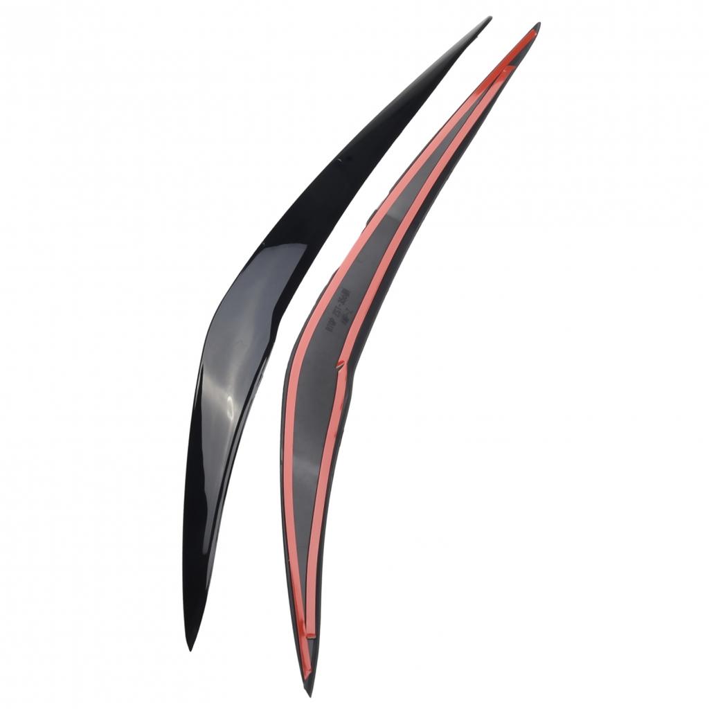 100% New And High Quality Headlight Eyelids ABS Black