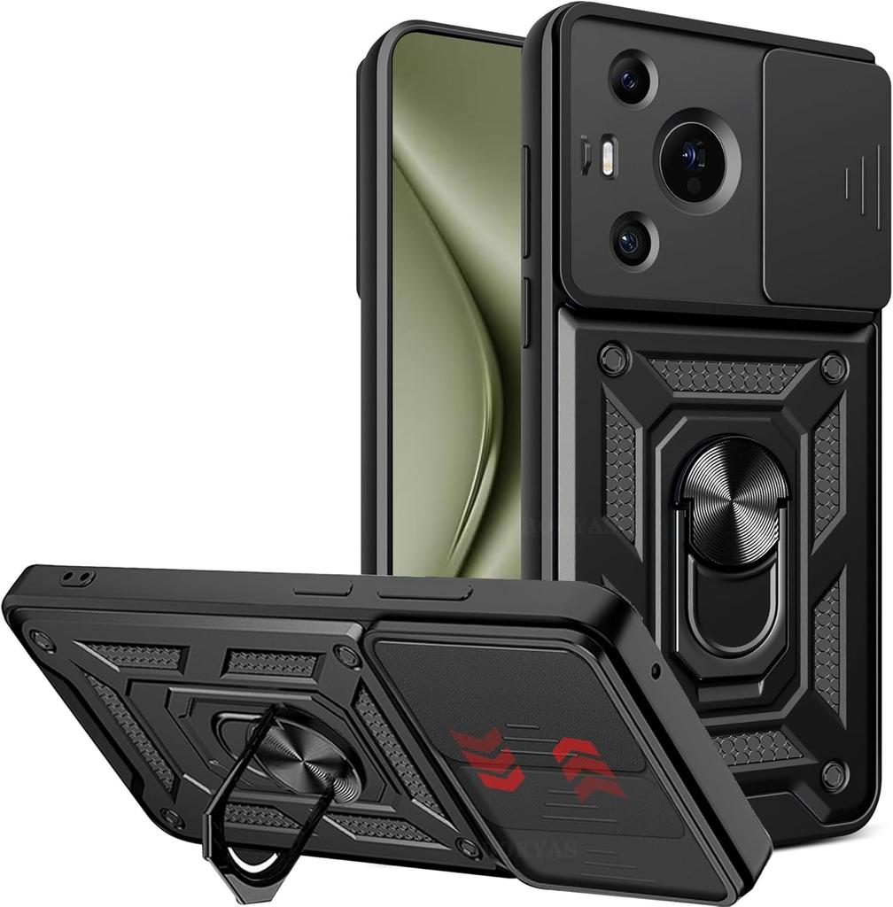 Armor Case For Huawei Nova 12 SE 12S 12i 11 Pro 11i Nova 10 SE Cover Lens Protection With Ring Magnetic Holder Coque Fundas