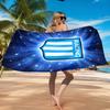 Racing Team Emblem Beach Towel, Quick-drying, Easy to Care for, Suitable for Both Fitness and Beach Vacations,Sports Essential