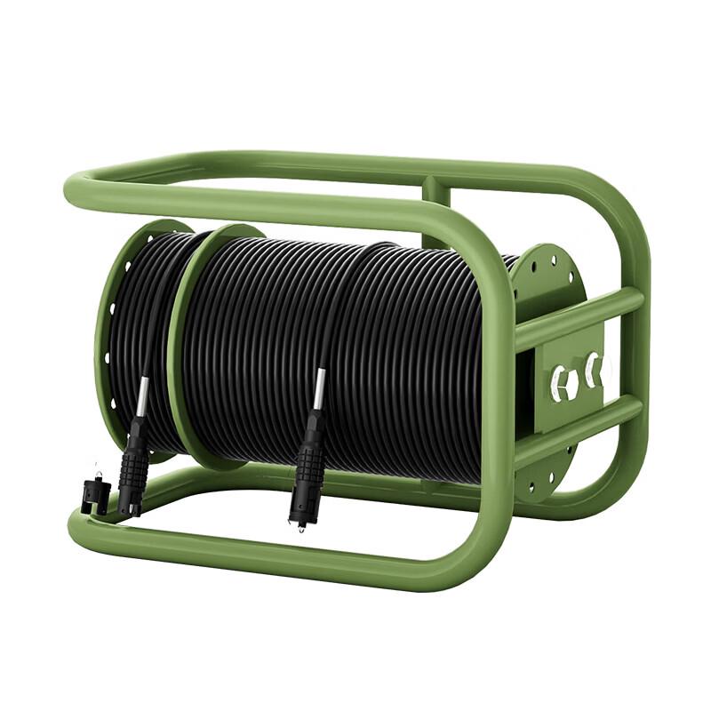 TPU Reinforced Outdoor Emergency Fiber Optic Cable with Reel