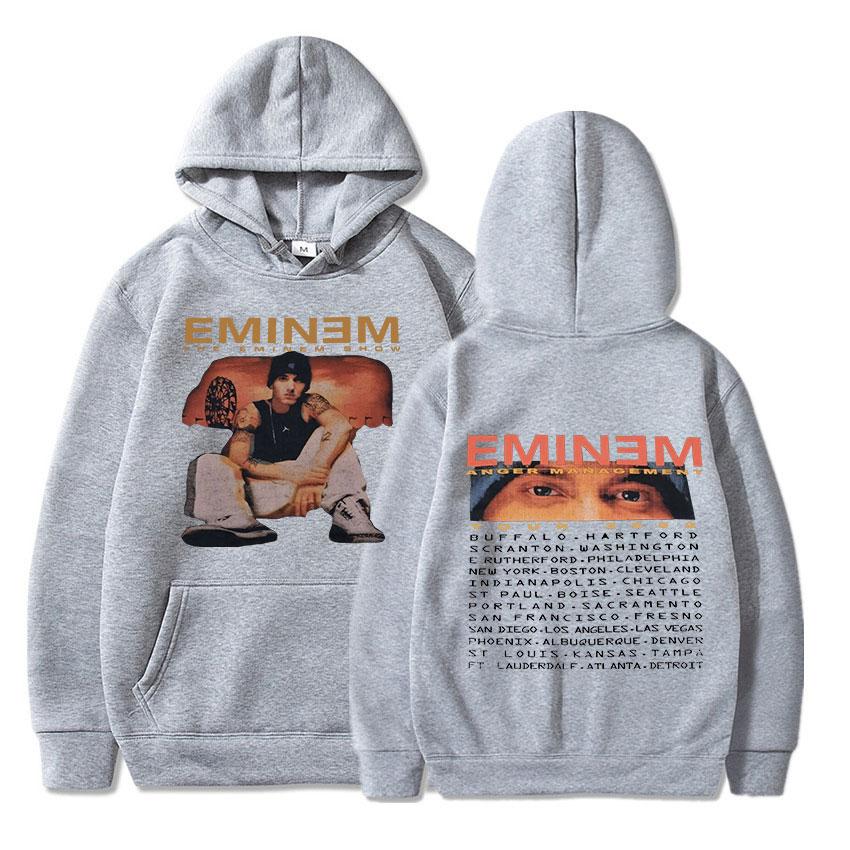 Eminem Anger Management Tour 2002 Hoodie Vintage Harajuku Funny Rick Sweatshirts Long Sleeve Unisex Pullover Fashion