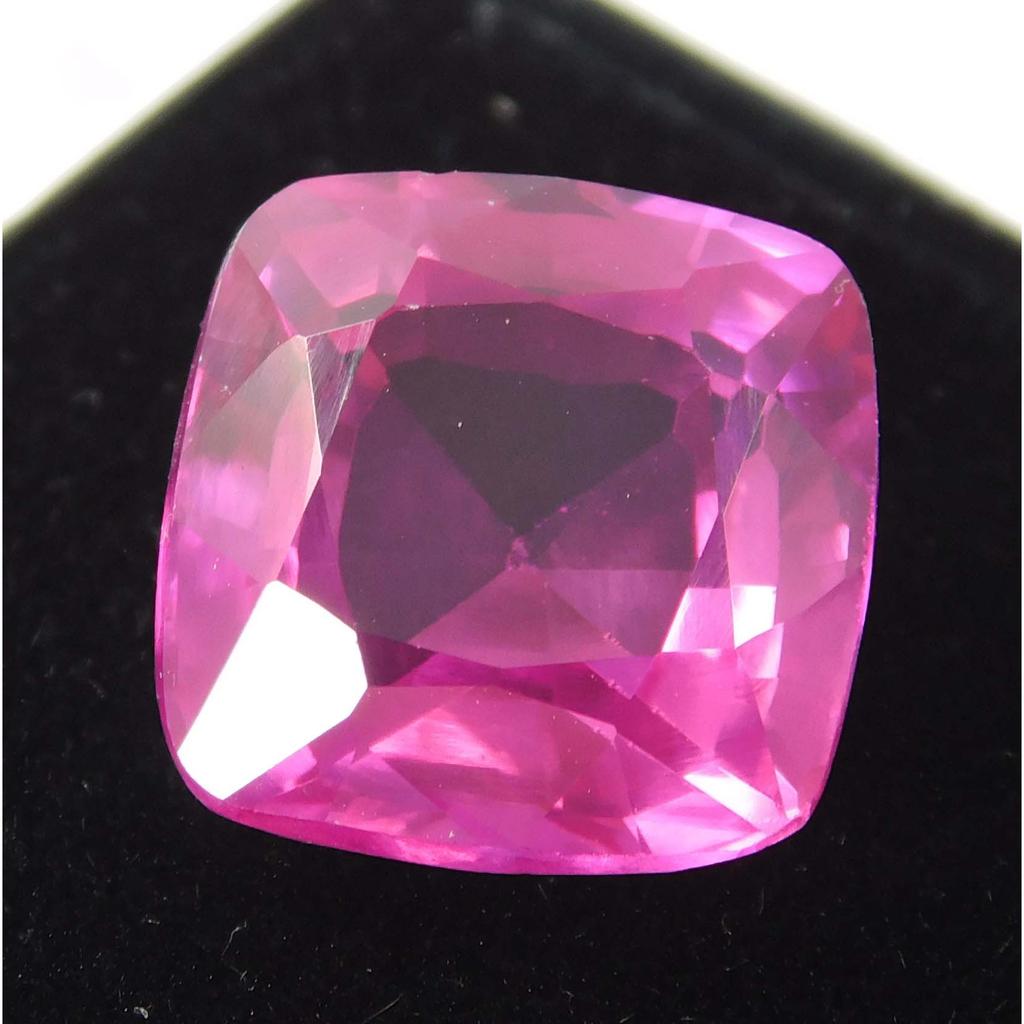 Natural Pink Ruby Loose Gemstone 9.56 ct Square Cushion Cut for Jewelry Making and Gem Collections