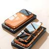 Metal Magnetic Case For iPhone 17 Pro 16 15 14 13 Mini 12 11 Pro Max Plus 16E Lens Protection Double Sided Glass Snap Lock Cover
