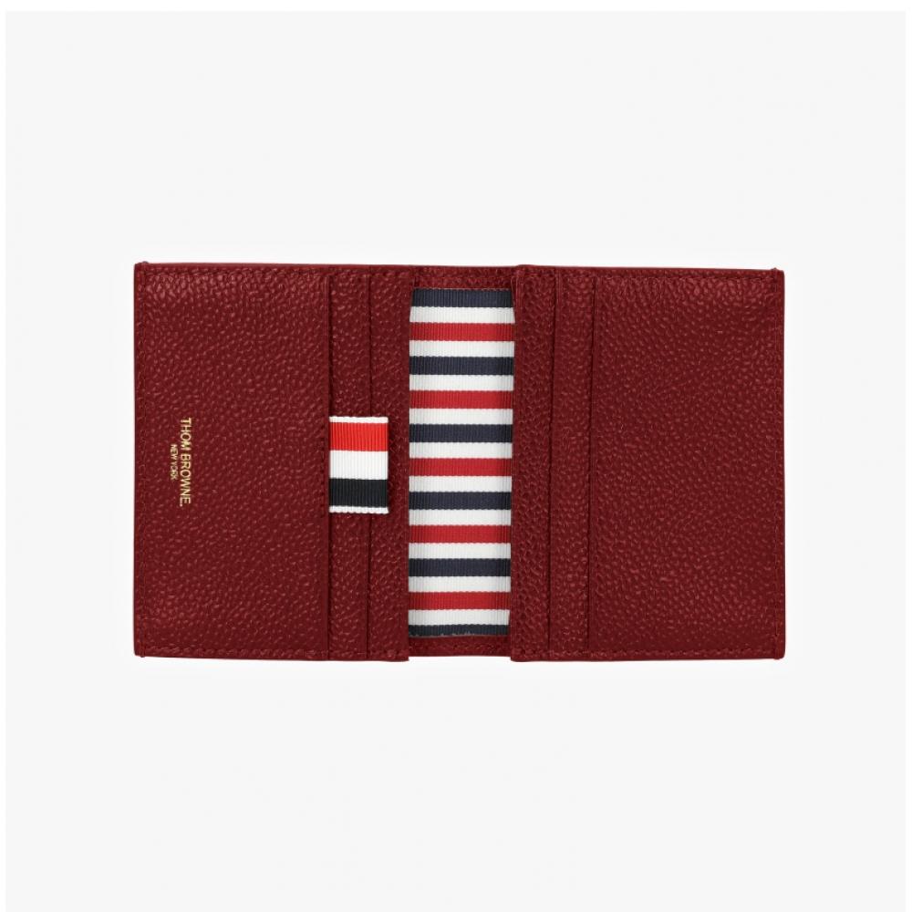 Thom Browne Pebble Grain Stripe Tab Card Wallet Maw021l 00198 614