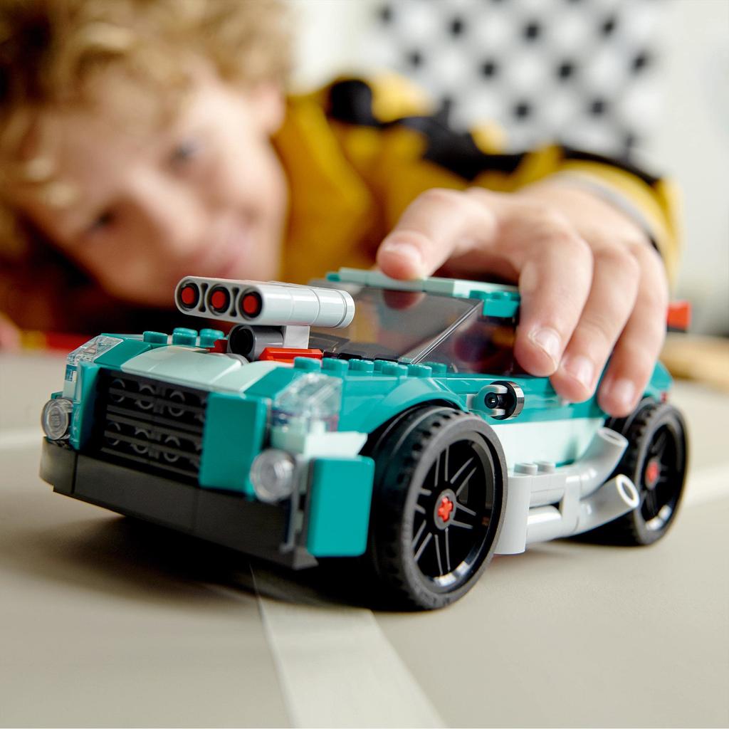 LEGO Creator Street Racer 31127, a Great Toy, Building Blocks, and a Great Gift for Boys and Girls Ages 7 and Up.