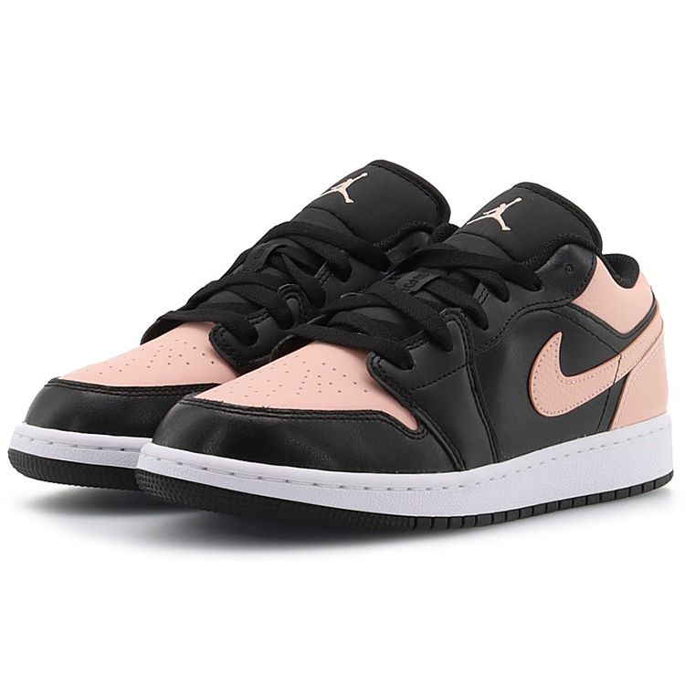 Air Jordan 1 Low GS Crimson Tint Kids Sneakers Pink Black Hyper-Pink 553560-034