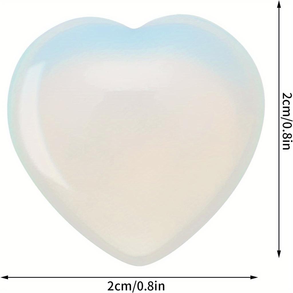 10pcs Heart Crystal Stone Crystal Palm Natural Polished Love Shaped Gemstone Rose Quartz Amethyst Assorted Set Bulk