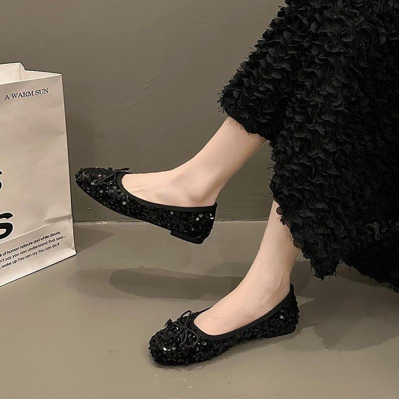 Модные женские туфли на плоской подошве с бантом, новые модные туфли класса люкс 2024 года, летние туфли с мягкой подошвой, элегантные женские туфли Zapatillas с неглубокой подошвой