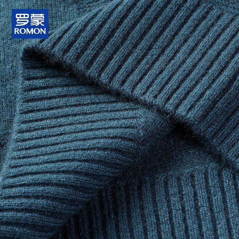 ROMON Мужской пуловер из 100% кашемира на молнии до середины