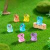 Micro-landscape Cute Glow-in-the-dark Dog Duckling Animal Decoration Diy Phone Case Refrigerator Sticker Accessories Desktop Decoration