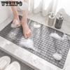 1PC 38*71CM Simple Bathroom Non-slip Floor Mats Solid Color PVC Bathtub Mats Toilet Shower Mat Home Bathroom Foot Mats