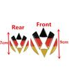 Наклейка на руль автомобиля, наклейка с флагом Германии, эмблема V + W, передняя и задняя эмблема для V + W