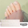 Semi Cured Gel Toe Nail Strips Long Lasting Nail Polish Strips Salon Gel Nail Sticker Nail Art Wrap Decoration for Women