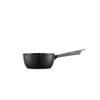 Vermicular Yukihira 16cm Matte Black Cast Iron Enamel Yukihira Saucepan for Japanese Simmered and Miso Includes Recipe Saucepan, Nabe, Single-Handed