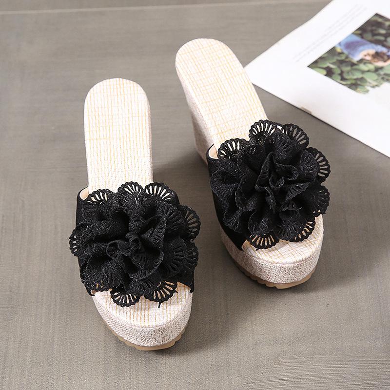 Женские туфли-лодочки с танкеткой и толстым дном в форме рыбьего рта, лето 2025 года, новая корейская версия, модные женские туфли с высоким каблуком и подошвой-бубликом