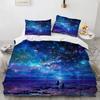 Комплект пододеяльника Blue Sky Cloud King Queen Full Size для детей, мальчиков, девочек, полиэстеровый постельный комплект, чехол для одеяла, пейзажный узор