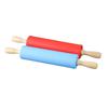 Multicolor Silicone Rolling Pin Wooden Handle Flour Roller New Pastry Dough Roller  Baking Tool