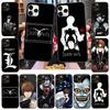 Case for Xiaomi Poco X6 X4 M5 M6 F5 F6 C65 C55 C50 C51 C40 Redmi Note 7 8 14C A3X 13C 12C 11 10A 9C Pro Black Sofe Cover WI87 Death Note Anime