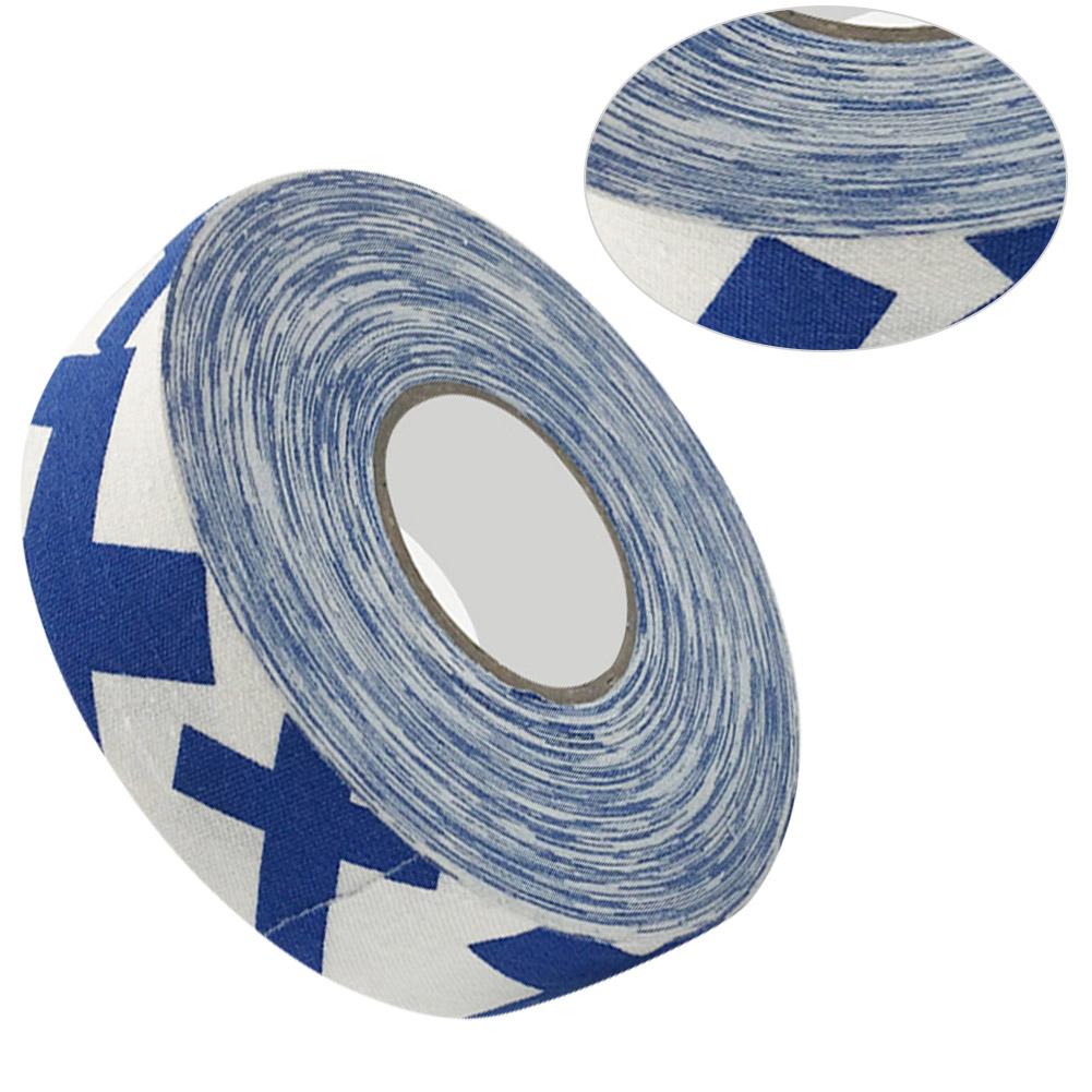 2.5cmx25m Hockey Protective Tape Sport Badminton Pole Pads Hockey Stick Tapes Blue Plus Sign