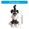 Elegant Schnauzer Dog Keychain Fashionable Schnauzer Leather Key Chain Charm Handcrafted Keychain for Gifts