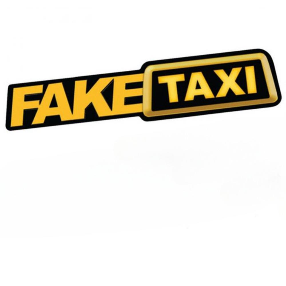 1PC/2PCS FAKE TAXI Car Window Stickers Waterproof DIY Funny Auto Body Vinyl Decals for Bmw Mazda Mercedes Benz Accessories