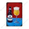 Beer Advertising Metal Tin Sign 30x20cm, Retro Bar Wall Decor