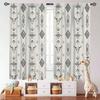 Print Window Curtain  Rustic Retro Bull Skull Native  Boho Design  Pattern Window Treatments For Bedroom Living Room Kitchen