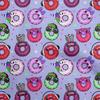 Cotton Poplin Bluish Violet Fabric Kawai Dress Material Fabric Print Fabric By The Yard 42 Inch