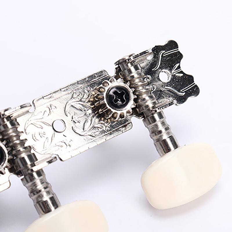 1 пара 3R3L колков для гитарных струн, колки для настройки, ключи, тюнеры с белой кнопкой, прочные аксессуары для колков для настройки гитары