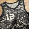 Nike NBA San Antonio Spurs LaMarcus Aldridge #12 Basketball Jersey Men Tops Black AJ4644-011