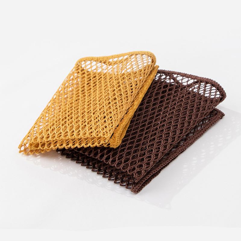 3/5/10 шт. сетчатая салфетка для мытья посуды многоразовая скребок для кастрюль сковородок посуда сверхплотное волокно многоцелевая губка не царапает сменная стальная вата