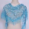 1Pc Women  Triangle Wrap Lady Shawl Flower Lace Scarf Shawls